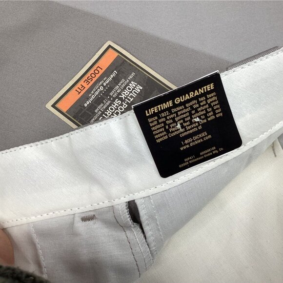 Dickies Mens Size 28 Silver 13” Work Shorts Loose Fit Multi-use Pocket (Gray) - Picture 5 of 5